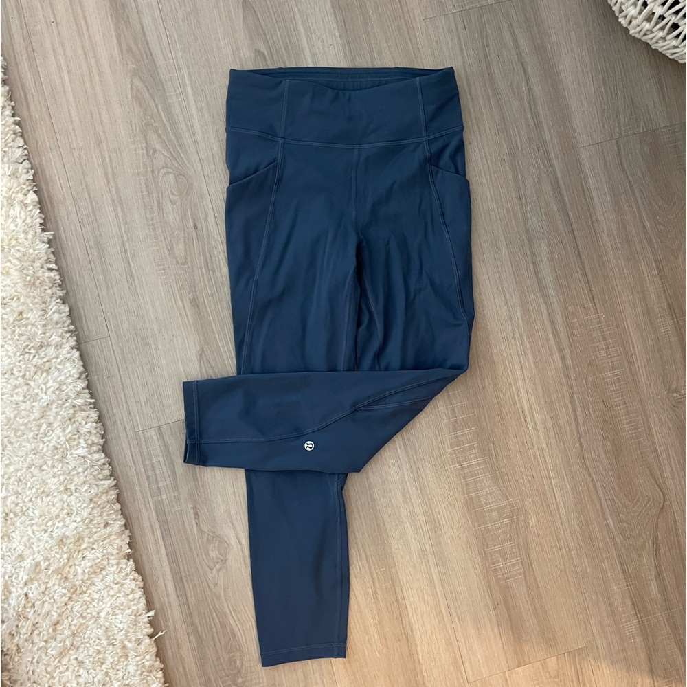 Time to sweat dusty blue lulu pants size 6
